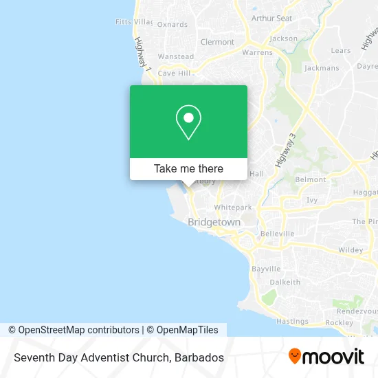 Seventh Day Adventist Church map