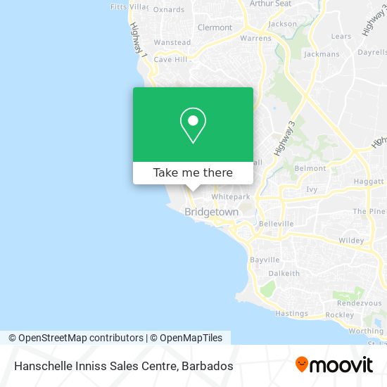 Hanschelle Inniss Sales Centre map