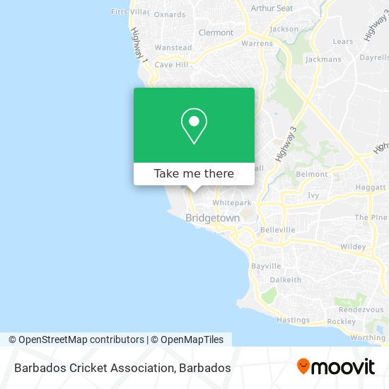 Barbados Cricket Association map