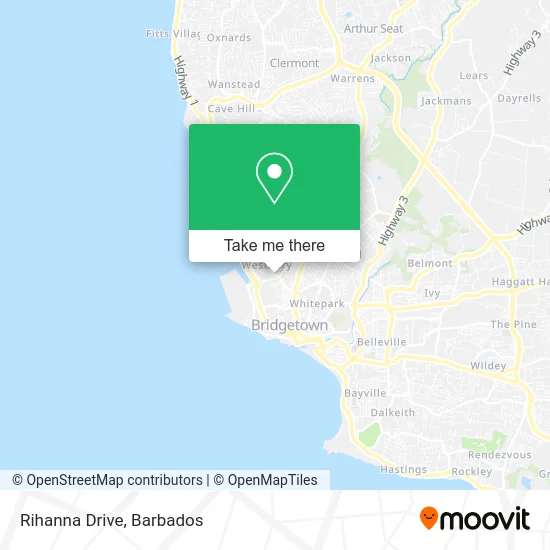 Rihanna Drive map