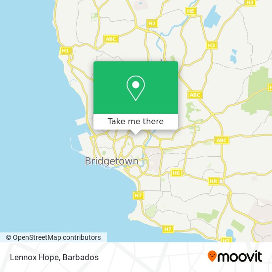Lennox Hope map