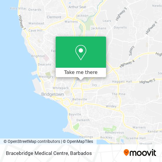 Bracebridge Medical Centre map
