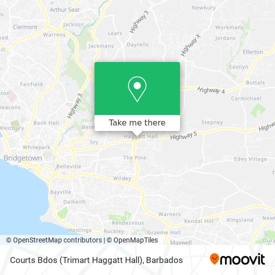 Courts Bdos (Trimart Haggatt Hall) map