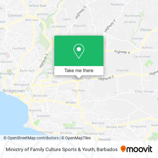 Ministry of Family Culture Sports & Youth map