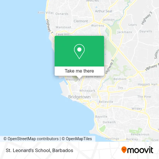 St. Leonard's School map