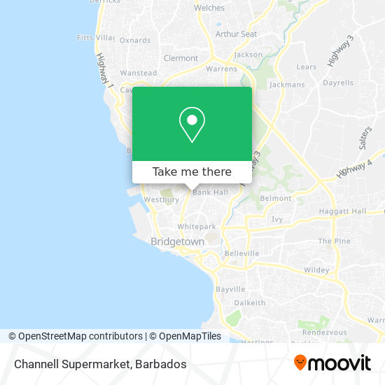 Channell Supermarket map