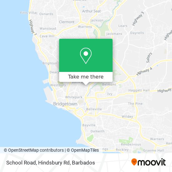 School Road, Hindsbury Rd map