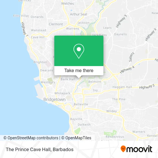 The Prince Cave Hall map