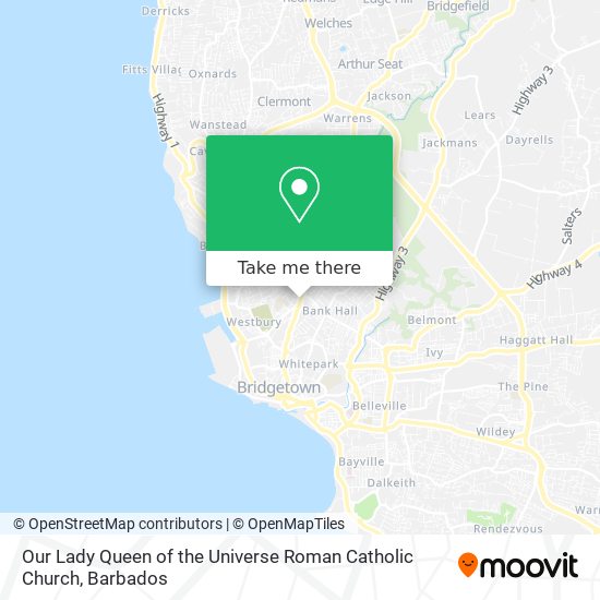 Our Lady Queen of the Universe Roman Catholic Church map