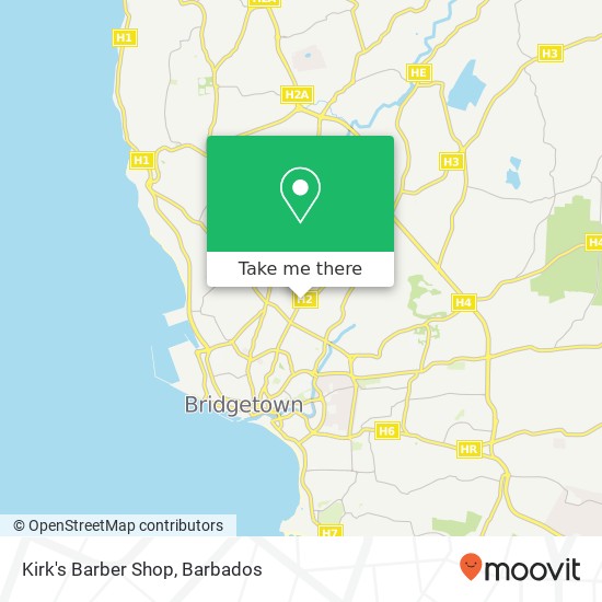 Kirk's Barber Shop map