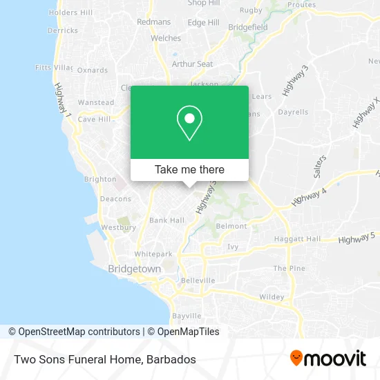 Two Sons Funeral Home map