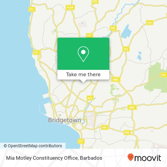 Mia Motley Constituency Office map