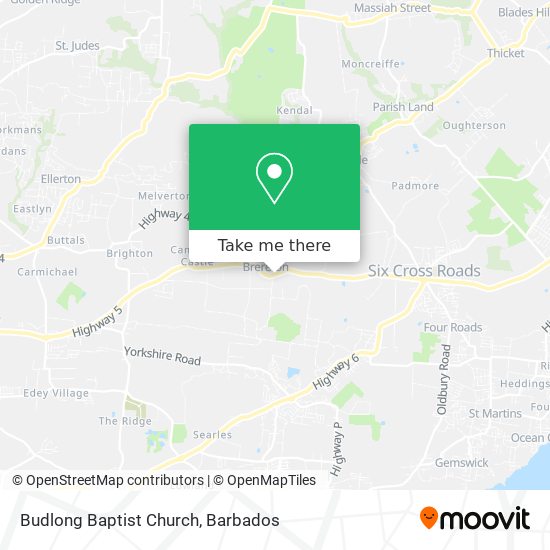 Budlong Baptist Church map