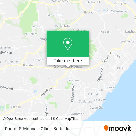 Doctor S. Moosaie Office map