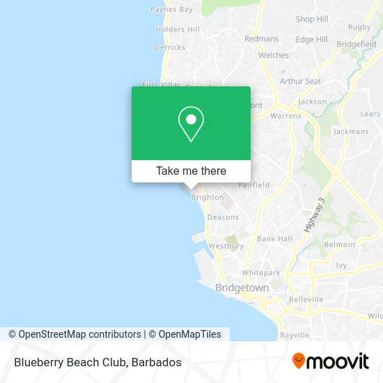 Blueberry Beach Club map