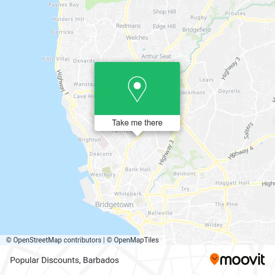 Popular Discounts map