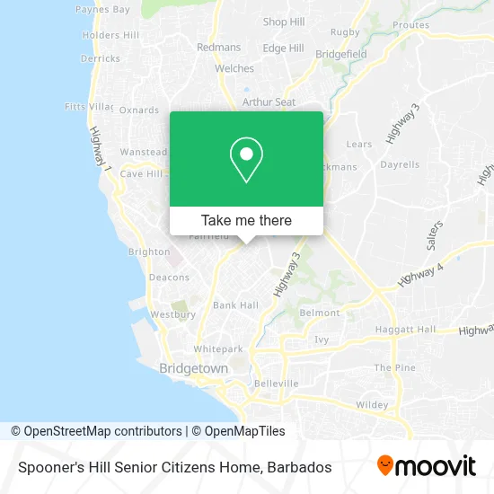 Spooner's Hill Senior Citizens Home map