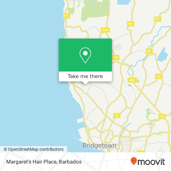 Margaret's Hair Place map
