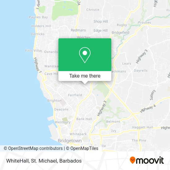 WhiteHall, St. Michael map