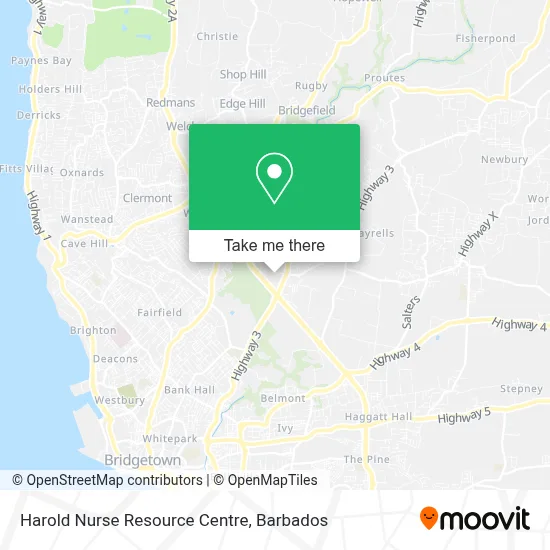 Harold Nurse Resource Centre map