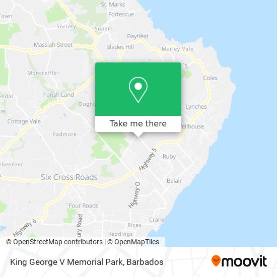 King George V Memorial Park map