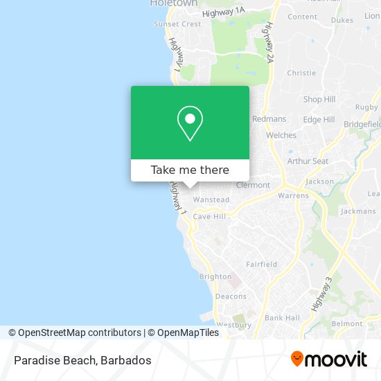 Paradise Beach map
