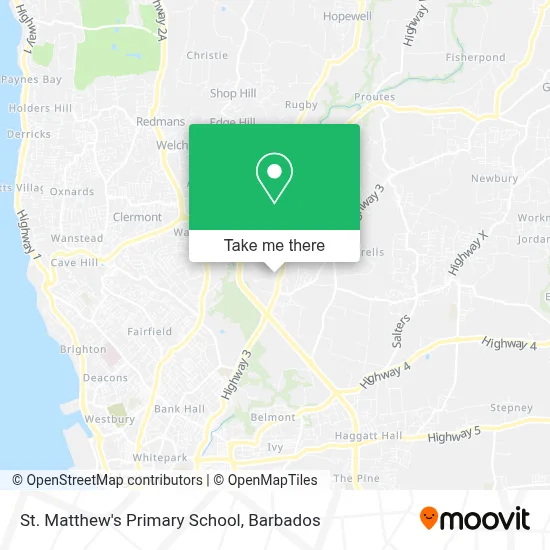 St. Matthew's Primary School map
