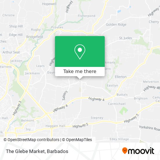 The Glebe Market map