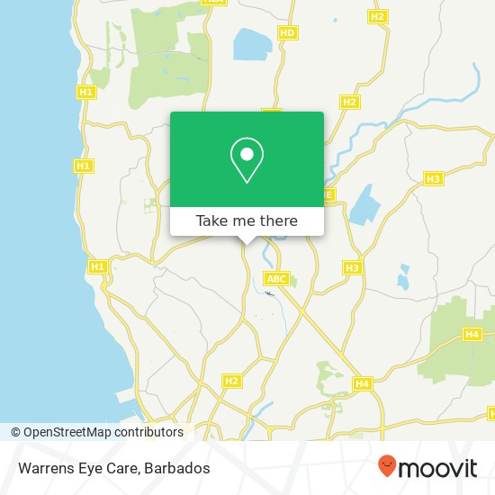 Warrens Eye Care map