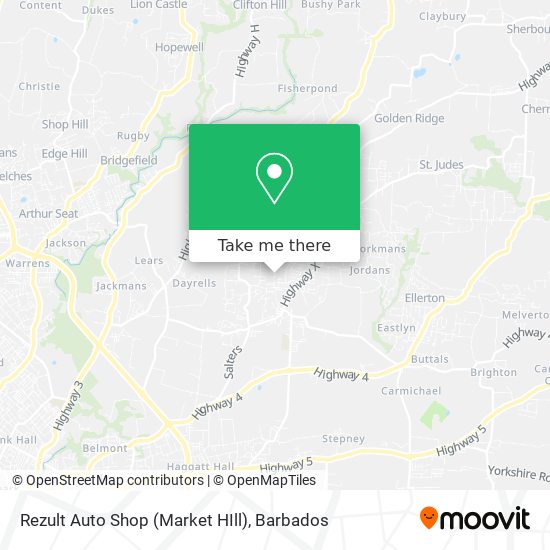 Rezult Auto Shop (Market HIll) map