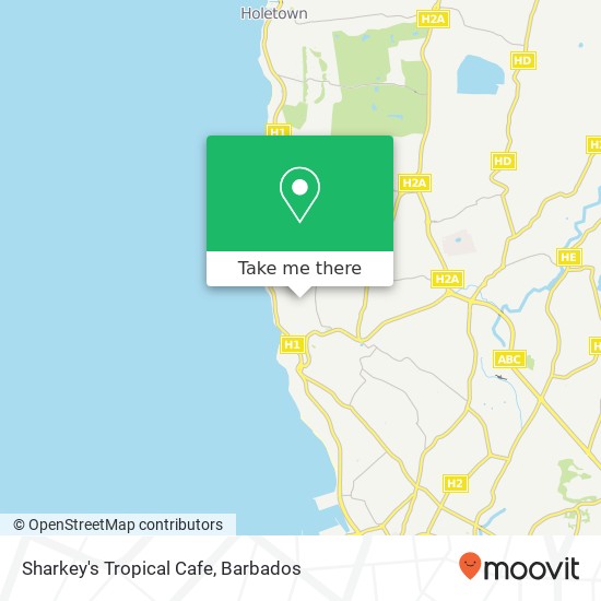 Sharkey's Tropical Cafe map