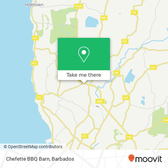 Chefette BBQ Barn map