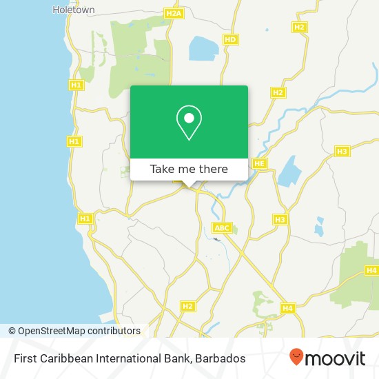 First Caribbean International Bank map