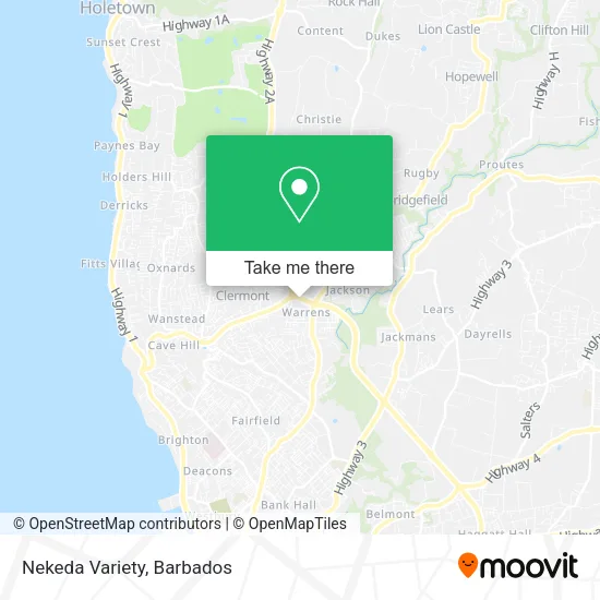 Nekeda Variety map