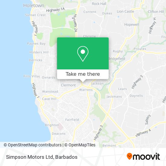 Simpson Motors Ltd map