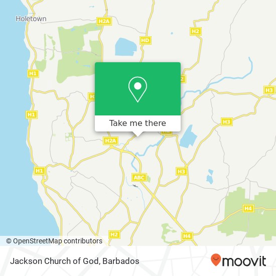 Jackson Church of God map