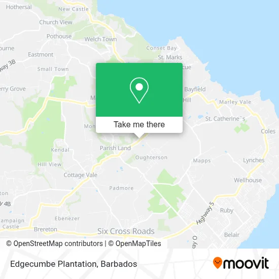 Edgecumbe Plantation map