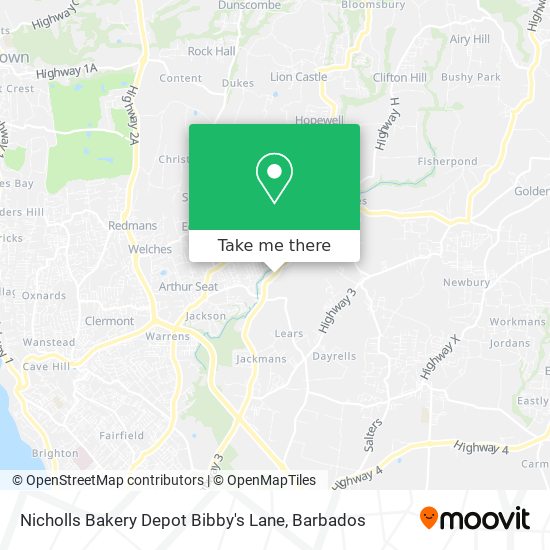 Nicholls Bakery Depot Bibby's Lane map