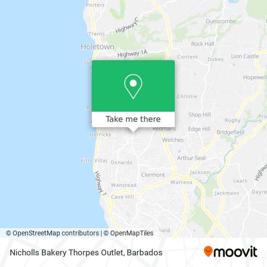 Nicholls Bakery Thorpes Outlet map