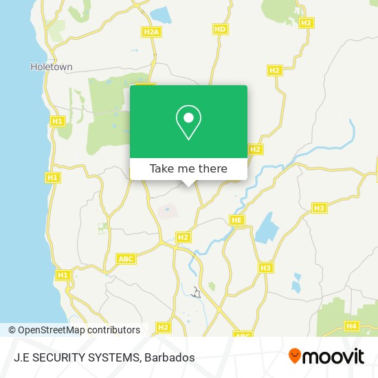 J.E SECURITY SYSTEMS map