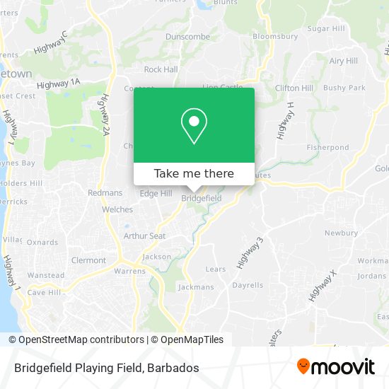 Bridgefield Playing Field map