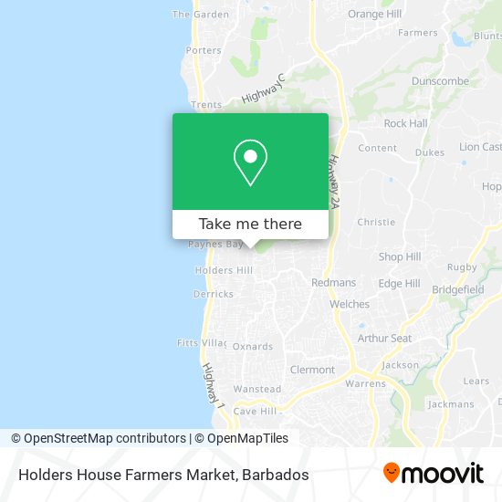Holders House Farmers Market map