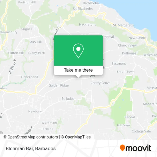 Blenman Bar map