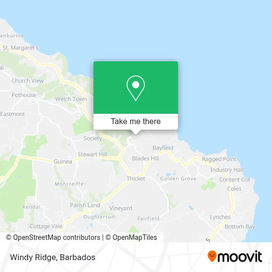 Windy Ridge map