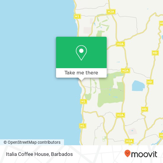 Italia Coffee House map