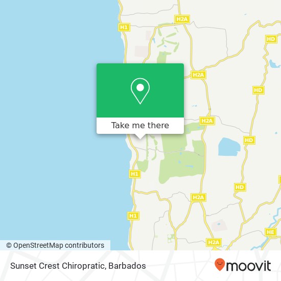 Sunset Crest Chiropratic map