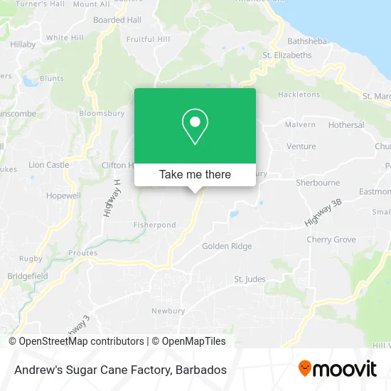 Andrew's Sugar Cane Factory map