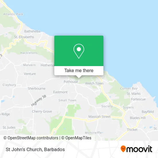 St John's Church map