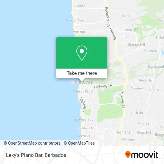 Lexy's Piano Bar map