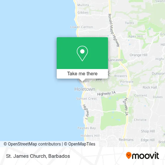 St. James Church map